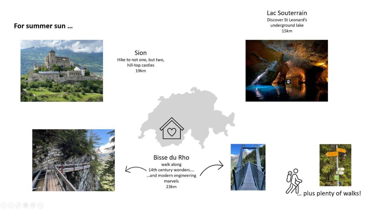 La Jacinthe De Crans Lägenhet Exteriör bild